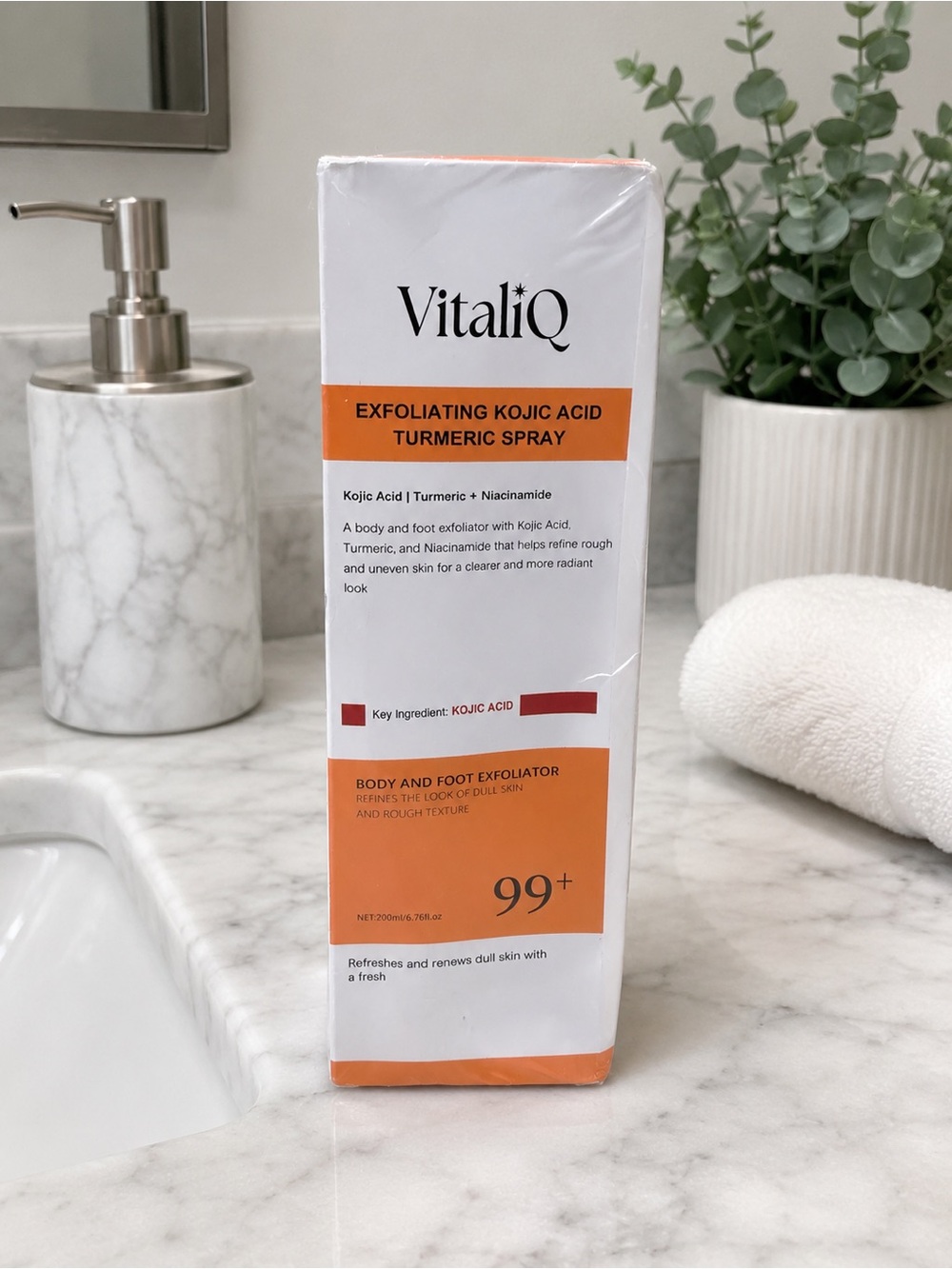 VitaliQ Exfoliating Kojic Acid Turmeric Spray